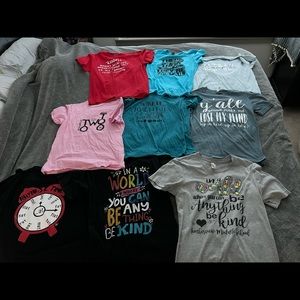 Lot of teacher tshirts sz small and medium